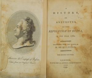 The history, or anecdotes, of the Revolution in Russia, in the year 1762
