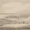 View of the Narrows between Long Island & Staaten Island with our fleet at anchor & Lord Howe coming in--taken from the height above the Waterg. Place Staaten Island. 12th July 1776
