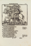 Court trumpeters in the entry procession during wedding festivities in Hechingen for Count von Hohenzollern, 11 October 1598