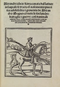 Alexandreida in Rima cauata dal latino
