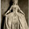 Agnes Morgan as Mistress Scandal dressed in a ball gown in Island Street Follies