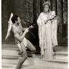 Mark Plant as Mowgli and Mary Boland as The Queen in the stage production Jubilee