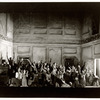 Theatre Guild director Rouben Mamoulian directing cast in rehearsal scene from Porgy & Bess