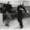 Choreographer Ron Field and Lauren Bacall during rehearsals for the stage production Applause