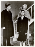 Robert Allen, Rosalind Russell, and Jan Handzlik in the stage production Auntie Mame