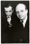 Publicity photo of Unidentified man and Hal Prince from Cabaret.