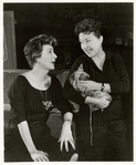Gypsy Rose Lee and Ethel Merman during rehearsal for the stage production Gypsy