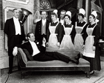 Rex Harrison and cast in the stage production My Fair Lady.