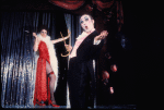 Unidentified actress and Joel Grey in the stage production Cabaret