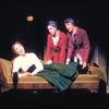 Julie Andrews (on couch) with two unidentified actresses in My Fair Lady