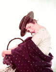 Publicity photo of Julie Andrews in the stage production My Fair Lady.