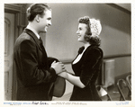 Robert Stack and Deanna Durbin in the motion picture First Love.