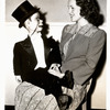 Publicity photo of Deanna Durbin with Charlie McCarthy