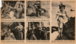 Various scenes from different Mack Sennett films