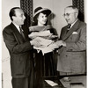 Joe Pasternak, Deanna Durbin, and Louis B. Mayer