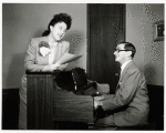 Ethel Merman and Irving Berlin during rehearsal for Call Me Madam
