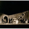 J. Harold Murray (standing center), Hugh O'Connell, Katherine Carrington and Mary Boland (seated at table) in Face the Music