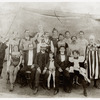 Harry Houdini and Bess Houdini with members of the Welsh Bros. Circus