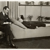 Donald Randolph (sitting) and Gertrude Lawrence (lying down) in Lady in the Dark.