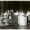 Danny Kaye (center) and unidentified actresses in Lady in the Dark.