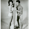 Publicity photo of Annette Funicello and Frankie Avalon in Muscle Beach Party.