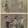 Costume design sketches for the stage production Lady in the Dark