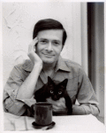 Jerry Herman holding a cat