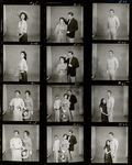 Nancy Kwan, James Olsen and unidentified others in publicity for the stage production The World of Suzie Wong
