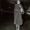 Candid photo of Nancy Kwan promoting the motion picture The World of Suzie Wong.