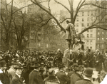 Unveiling of statue of  Edwin Booth as Hamlet, Gramercy Park, 1918