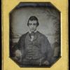 Framed octagon daguerreotype of Edwin Booth