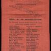 Benefit for Yellow Fever Sufferers, silk souvenir program, 1888