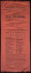 Benefit for Yellow Fever Sufferers, silk souvenir program, 1888