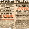 Jane Eyre playbill for the Victoria Theatre