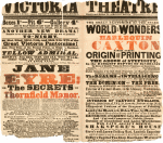 Jane Eyre playbill for the Victoria Theatre
