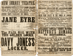 Jane Eyre playbill for the Surrey Theatre, December 28, 1867