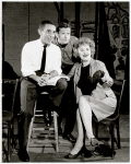 Don Appell, Jerry Herman and Hermione Gingold during rehearsals for the stage production Milk and Honey