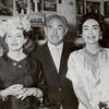 Bette Davis, Jack L. Warner and Joan Crawford during press conference for the motion picture Whatever Happened to Baby Jane?