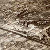 Aerial view of MGM studios in Culver City, CA.