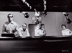Arthur Hill, James Olson, David Wayne and Kate Reid in the motion picture The Andromeda Strain.