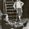 Alec Guinness and Kate Reid in the stage production Dylan.
