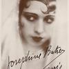 Autographed head shot of Josephine Baker, 1930.
