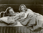 Alec Guinness and Kate Reid in the stage production Dylan.