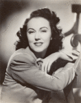 Publicity photo of Fay Wray in the NBC radio program Keeping up with Rosemary.