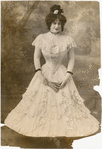Publicity photo of Julian Eltinge dressed as a woman in the stage production The Crinoline Girl