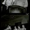 Rehearsal photos for the stage production You Touched Me. Top: Tennessee Williams and Thornton Wilder. Bottom: Tennessee Williams, Thornton Wilder and other unidentified people.