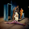 Kay Medford, Dick Van Dyke, Chita Rivera, and unidentified dancer in the stage production Bye Bye Birdie.