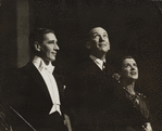 Richard Haydn, Noël Coward, and Beatrice Lillie in the stage production Set to Music
