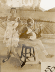 Josephine Baker and unidentified actor in the Sissle and Blake stage production The Chocolate Dandies