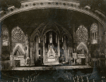 Looking toward the stage of the Century Theatre, New York, after the reconstruction into a medieval cathedral for the production of "The Miracle"